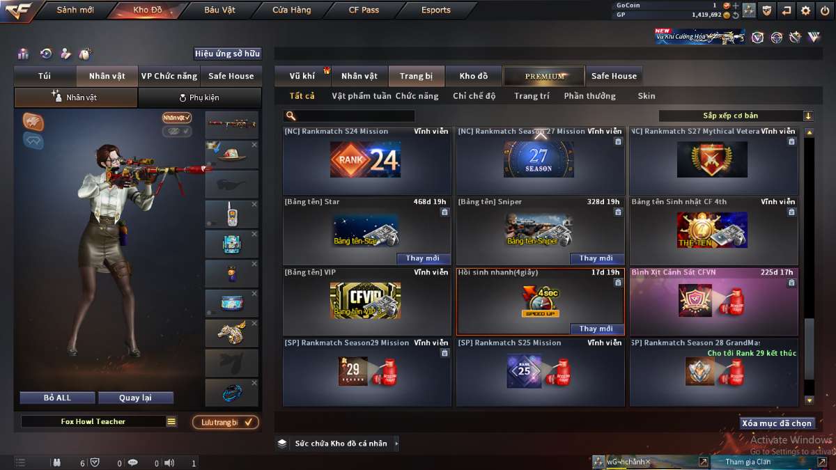 shop acc cf uy tin gia re